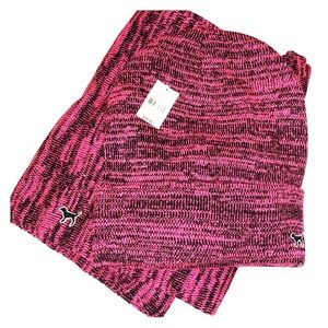 VS PINK hat and scarf set